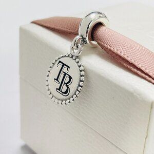 Auth Pandora Nib Retired And Rare Tampa Bay Rays Baseball Charm